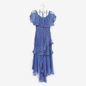 MISA Los Angeles Ambrosia Dress Size XS Blue Crepe Glam Event‎ Party Gown